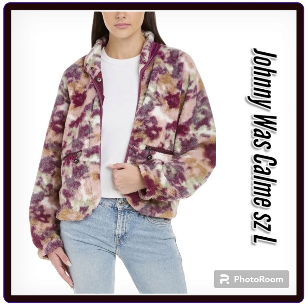 Johnny Was Calme Fleece Sherpa Pumper Jacket